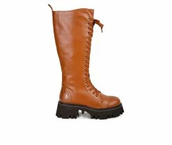 Women's London Rag Mad Mood Knee High Lace Up Boots