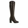 Women's Franco Sarto Rivet Tall Knee High Heeled Boots -Ankle Boots Shoe 1 1064