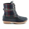 Women's SPRING STEP Duckie - Plaid Rain Boots -Ankle Boots Shoe 1 508