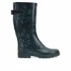 Women's Western Chief Feminine Floral Rain Boots -Ankle Boots Shoe 1 596