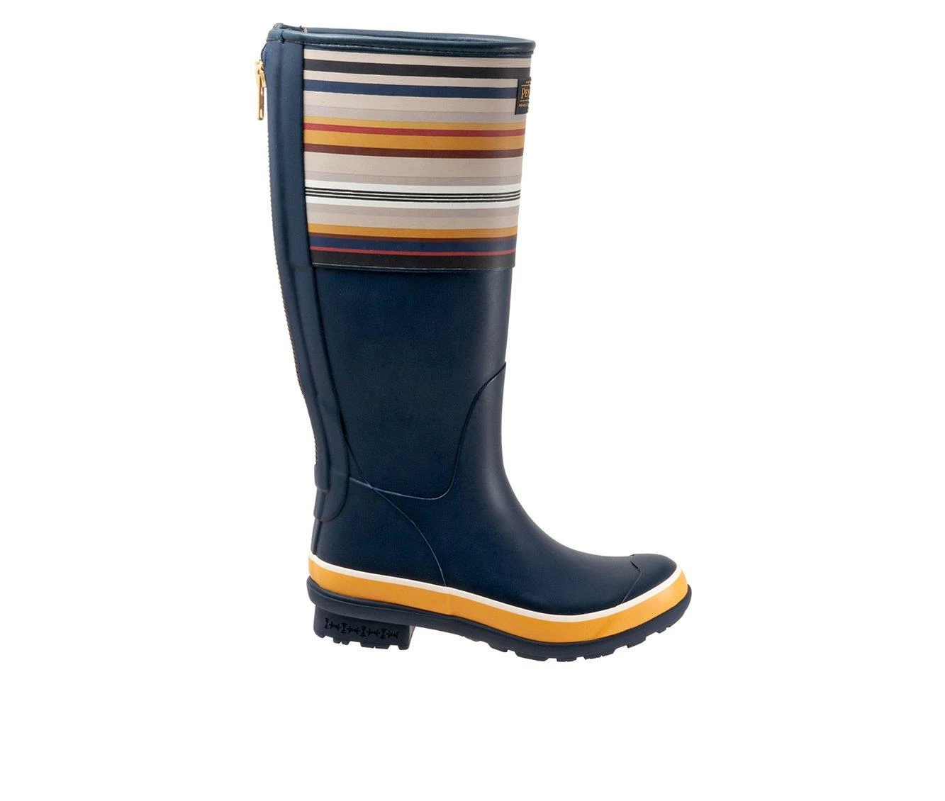Women's Pendleton Bridger Stripe Tall Rain Boots 3 Women's Pendleton Bridger Stripe Tall Rain Boots