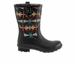 Women's Pendleton Tucson Mid Rain Boots -Ankle Boots Shoe 1 653