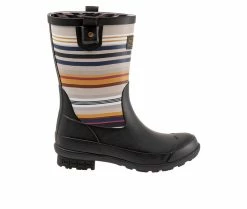Women's Pendleton Bridger Stripe Mid Rain Boots -Ankle Boots Shoe 1 669