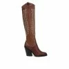 Women's Franco Sarto Glenice Knee High Heeled Western Boots