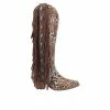 Women's Dingo Boot Cheetah Cowgirl Western Boots -Ankle Boots Shoe 1 842