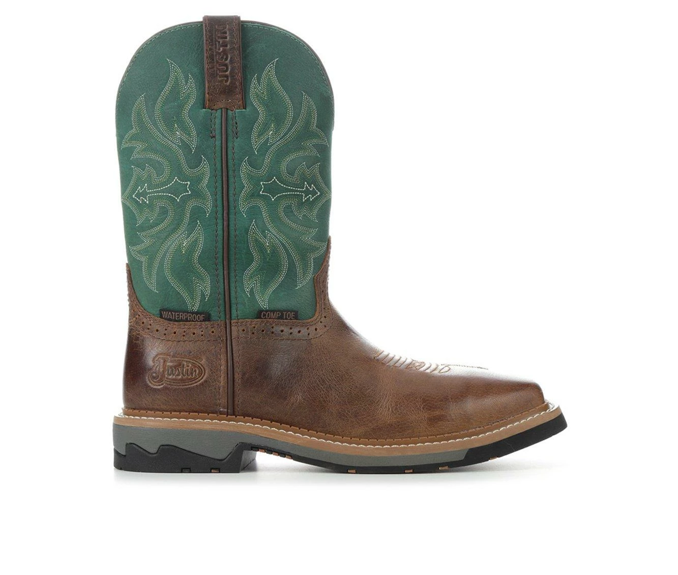 Men's Justin Boots SE4105 Stampede Bolt Comp Toe Cowboy Boots 4 Men's Justin Boots SE4105 Stampede Bolt Comp Toe Cowboy Boots - Image 2