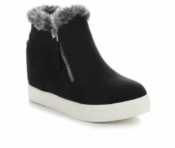 Girls' Soda Little Kid & Big Kid Tiffany Hidden Wedge Sneaker Boots -Ankle Boots Shoe 2 107