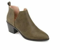 Women's Journee Collection Lola Side Slit Booties -Ankle Boots Shoe 2 150