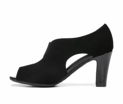 Women's LifeStride Carla Peep Toe Booties -Ankle Boots Shoe 2 180