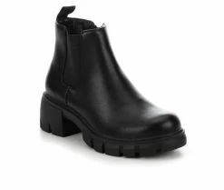 Girls' Soda Little Kid & Big Kid Pioneer Lugged Heel Boots -Ankle Boots Shoe 2 184