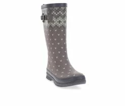 Women's Western Chief Fair Isle Tall Rain Boots -Ankle Boots Shoe 2 270