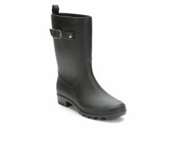 Women's Capelli New York Matte Solid Mid Rain Boots -Ankle Boots Shoe 2 271