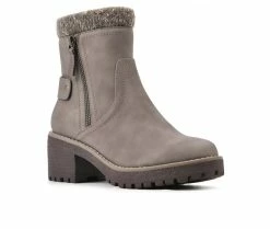 Women's Cliffs By White Mountain Blasting Heeled Booties -Ankle Boots Shoe 2 32