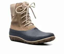 Women's Bogs Footwear Classic Casual Tall Lace Leather Rain Boots -Ankle Boots Shoe 2 321