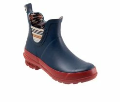 Women's Pendleton Bridger Stripe Chelsea Rain Boots -Ankle Boots Shoe 2 324