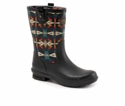 Women's Pendleton Tucson Mid Rain Boots -Ankle Boots Shoe 2 326