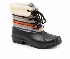 Women's Pendleton Bridger Stripe Duck Mid Rain Boots 10 Women's Pendleton Bridger Stripe Duck Mid Rain Boots -Ankle Boots Shoe 2 333