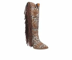 Women's Dingo Boot Cheetah Cowgirl Western Boots 10 Women's Dingo Boot Cheetah Cowgirl Western Boots -Ankle Boots Shoe 2 420