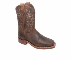 Men's AdTec 11" Western Square Toe Cowboy Boots -Ankle Boots Shoe 2 439