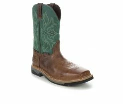 Men's Justin Boots SE4105 Stampede Bolt Comp Toe Cowboy Boots 10 Men's Justin Boots SE4105 Stampede Bolt Comp Toe Cowboy Boots -Ankle Boots Shoe 2 447