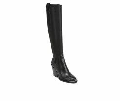 Women's Franco Sarto Glenice 2 Wide Calf Knee High Heeled Western Boots -Ankle Boots Shoe 2 477