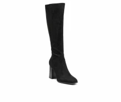Women's London Rag Zilly Knee High Heeled Boots 9 Women's London Rag Zilly Knee High Heeled Boots -Ankle Boots Shoe 2 496