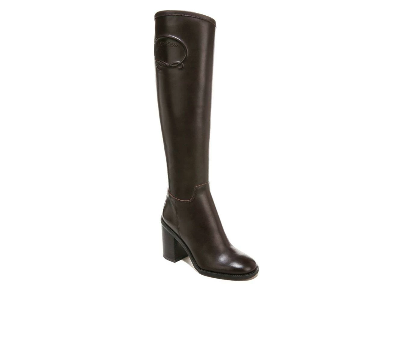 Women's Franco Sarto Rivet Tall Knee High Heeled Boots 5 Women's Franco Sarto Rivet Tall Knee High Heeled Boots - Image 3