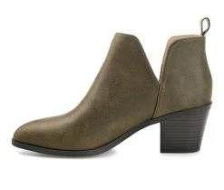 Women's Journee Collection Lola Side Slit Booties -Ankle Boots Shoe 3 149