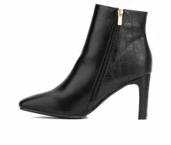 Women's New York And Company Una Heeled Booties -Ankle Boots Shoe 3 151
