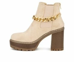Women's Olivia Miller Alyssa Platform Booties -Ankle Boots Shoe 3 217