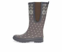 Women's Western Chief Fair Isle Tall Rain Boots -Ankle Boots Shoe 3 269