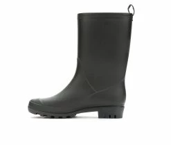 Women's Capelli New York Matte Solid Mid Rain Boots -Ankle Boots Shoe 3 270