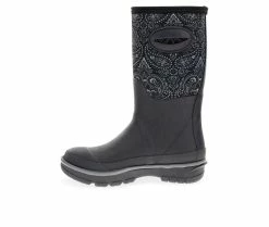 Women's Western Chief Bandana Neoprene Mid Rain Boots -Ankle Boots Shoe 3 349