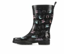 Women's Capelli New York Branches & Owls Mid Rain Boots -Ankle Boots Shoe 3 358