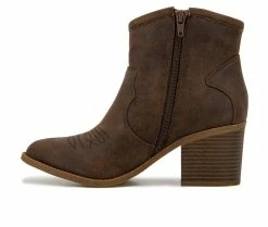 Women's Unionbay Cowgal Western Boots -Ankle Boots Shoe 3 359