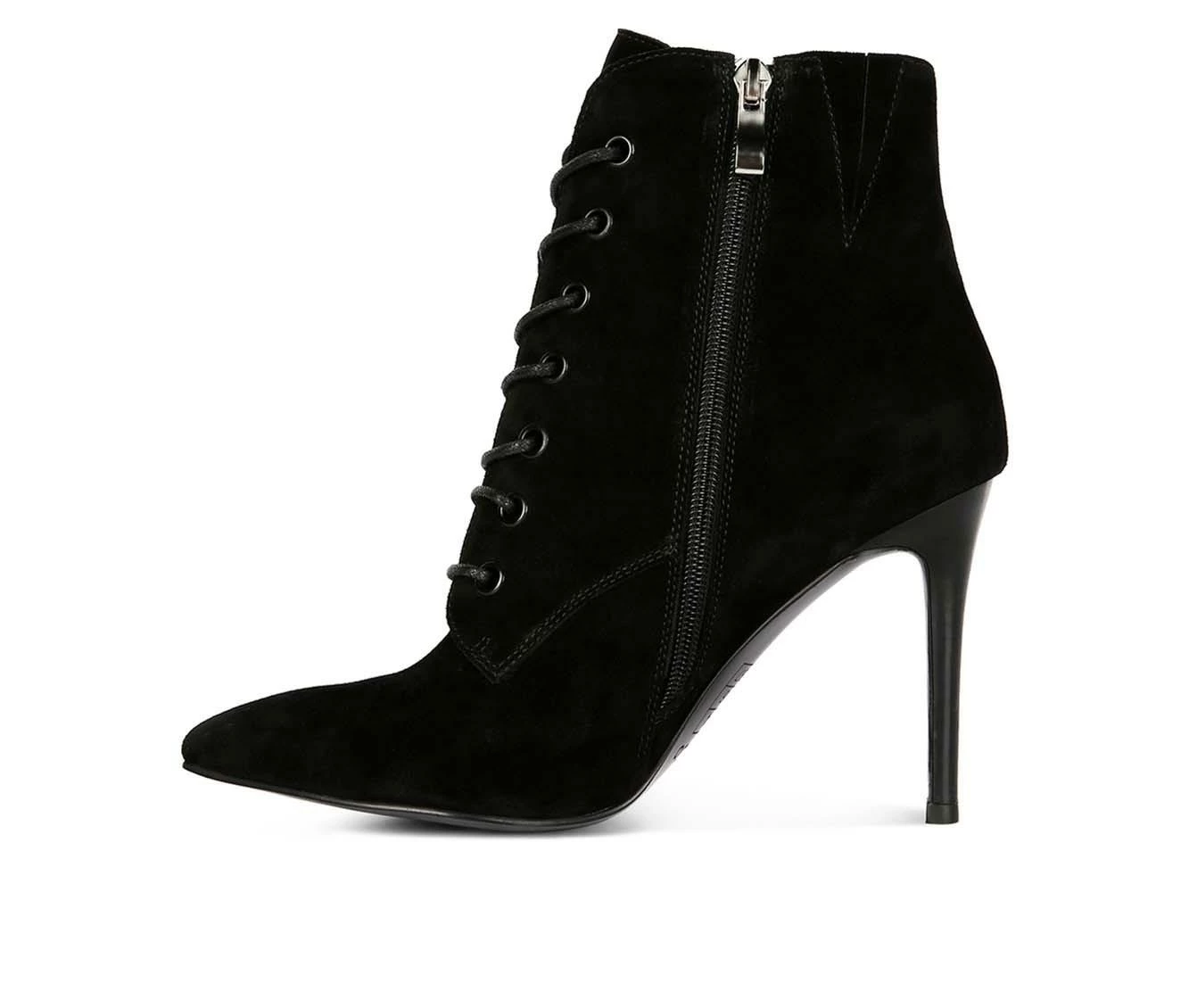 Women's Rag & Co Sulfur Lace Up Stiletto Booties 6 Women's Rag & Co Sulfur Lace Up Stiletto Booties - Image 4