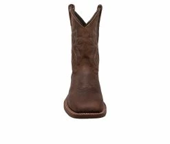 Men's AdTec 11" Western Square Toe Cowboy Boots -Ankle Boots Shoe 3 438