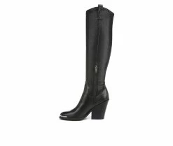 Women's Franco Sarto Glenice 2 Wide Calf Knee High Heeled Western Boots -Ankle Boots Shoe 3 476