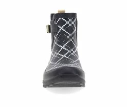 Women's Western Chief Dot Plaid Chelsea Rain Boots -Ankle Boots Shoe 4 242