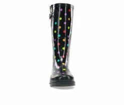 Women's Western Chief Dot City Rain Boots -Ankle Boots Shoe 4 249