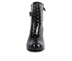 Women's London Rag Drench Wedge Rain Boots -Ankle Boots Shoe 4 255