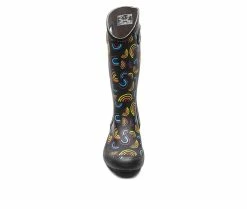 Women's Bogs Footwear Rainboot Wild Rainbow Rain Boots -Ankle Boots Shoe 4 292