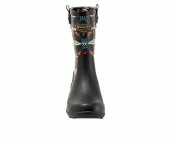 Women's Pendleton Tucson Mid Rain Boots -Ankle Boots Shoe 4 324