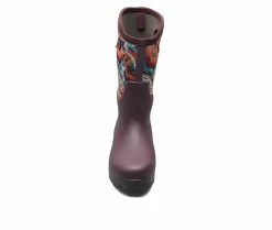 Women's Bogs Footwear Neo Classic Tall Glossy Abstract Rain Boots -Ankle Boots Shoe 4 354