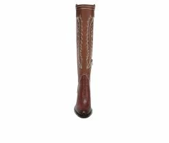 Women's Franco Sarto Glenice Knee High Heeled Western Boots -Ankle Boots Shoe 4 398