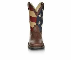 Boys' Durango Little Kid & Big Kid 8 Inch Patriotic Cowboy Boots -Ankle Boots Shoe 4 420