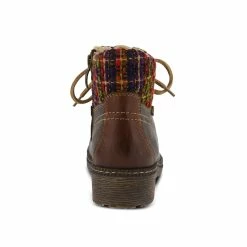 Women's SPRING STEP Marylee Lace-Up Booties -Ankle Boots Shoe 4 75