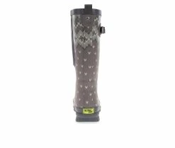 Women's Western Chief Fair Isle Tall Rain Boots -Ankle Boots Shoe 5 258